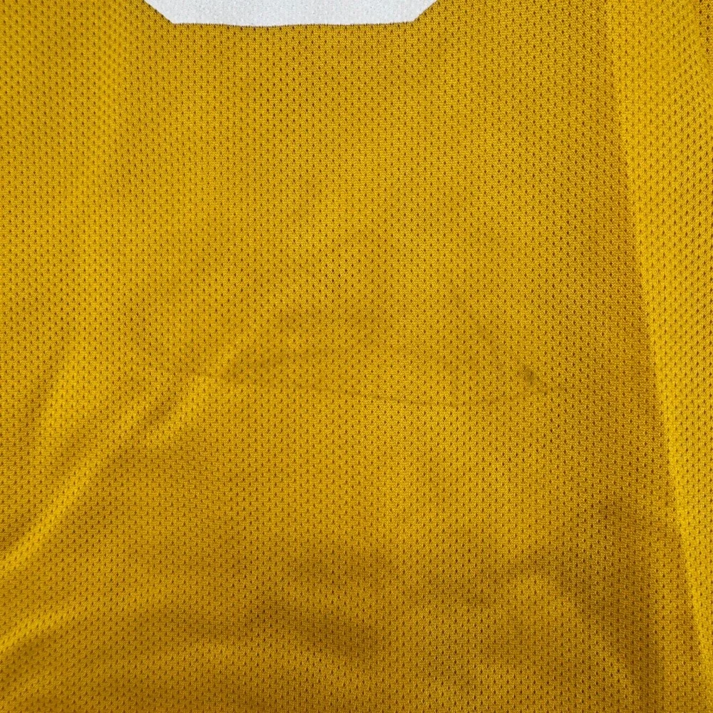 Vintage Champion Mens LA Lakers Nick Van Exel Jersey 44 Yellow Preowned Stains